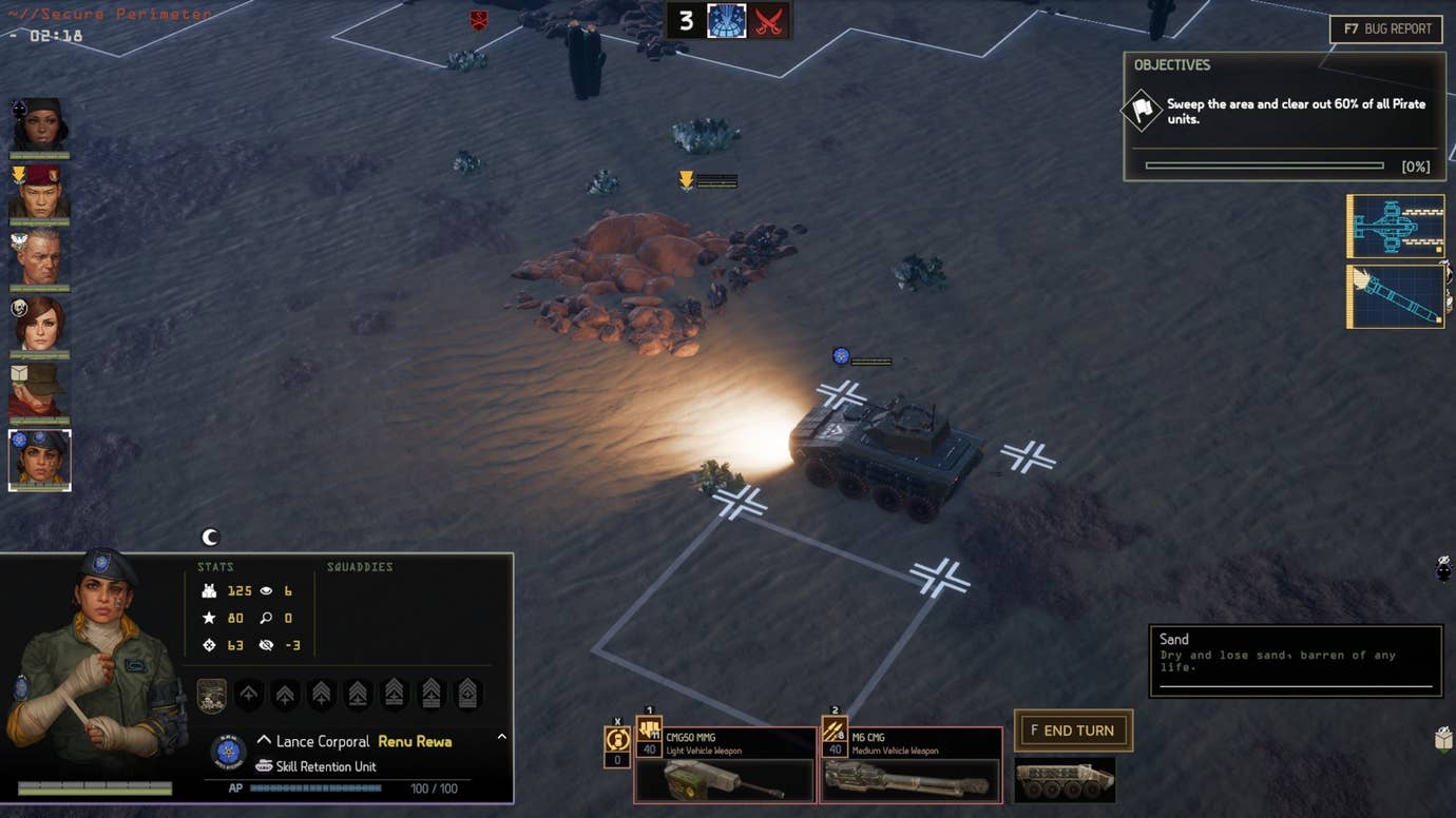 Hoofing round a big ol' tank to scare my enemies into peeing themselves in Menace.